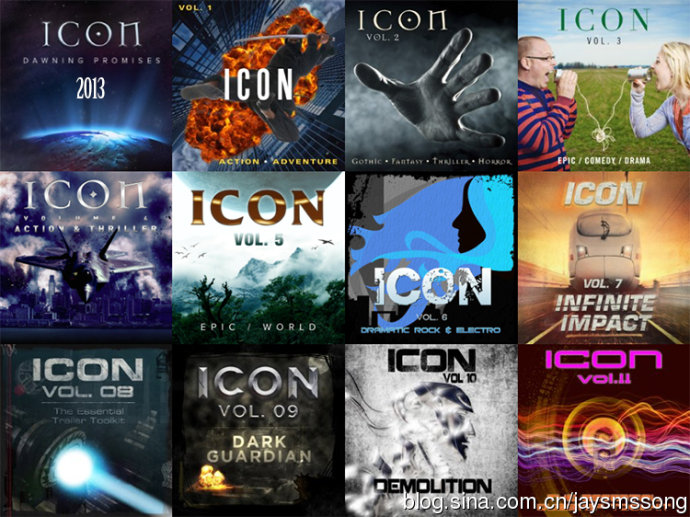 ICON Trailer Music 震撼大气电影史诗影视预告片音乐大合集（12套-1500首）-天天素材网