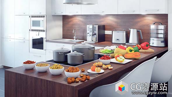 3D食品模型(C4D+C4D VRAY格式)CGAxis Models Volume 73 3D Food VI