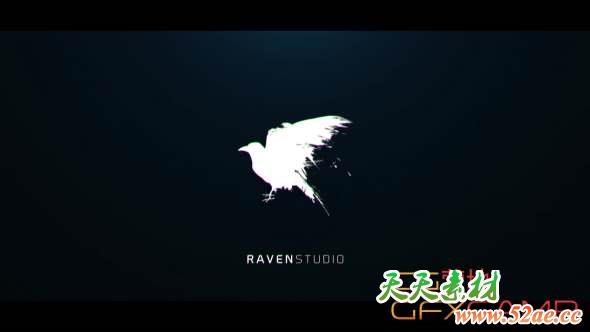 AE模板-色彩分离文字Logo动画 Fast Glitch Logo-天天素材网