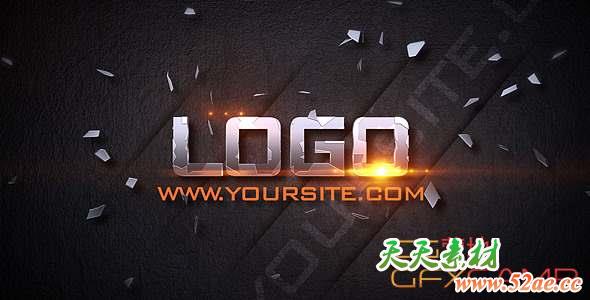 AE模板-冲击破碎文字片头 Impact Titles-天天素材网