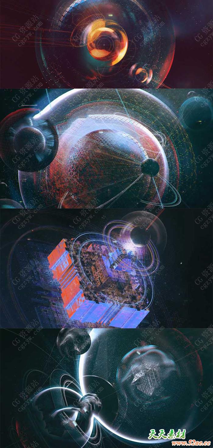 PSAIC4D电影大师级教程HUD高科技科幻UI数据概念平面设计电影特效合成流程