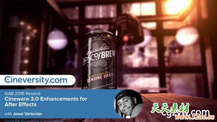 C4D NAB 2016高级电影特效解析制作教程大合集第3-5批 免费下载