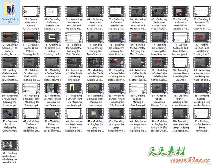 C4Dr17教程-室内设计建模渲染案例教程Pluralsight–Modeling for Photorealistic Interiors with CINEMA 4D