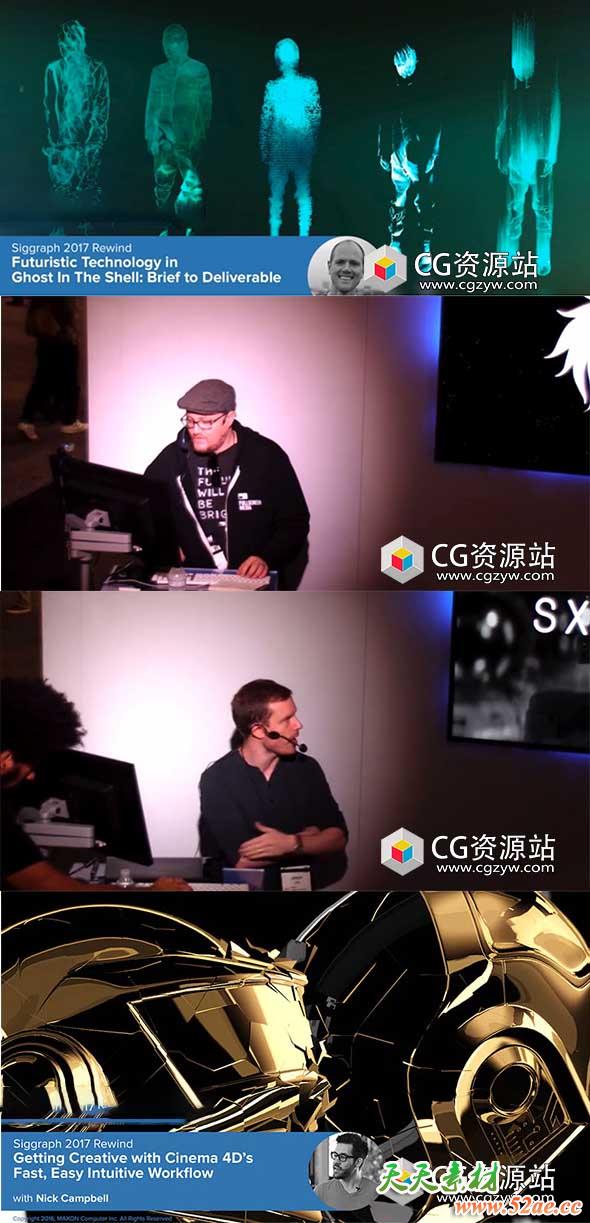 Siggraph 2017 Rewind C4D R19系列视频教程合集 第三波 免费下载