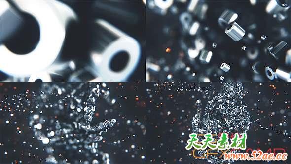 Metalic Particles Logo