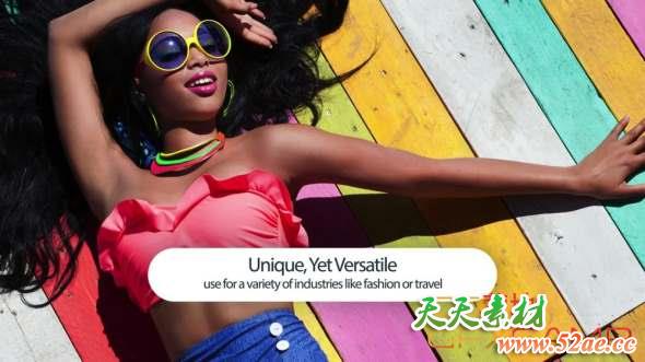 AE模板-多彩线条时尚栏目包装 RocketStock – RS1008 Color Brand-天天素材网