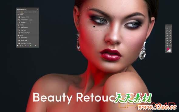 PS商业人像修图美容美颜插件 Beauty Retouch CC 2.1.0 for Photoshop CC – CC2018 Win/Mac破解版 + 使用教程-天天素材网