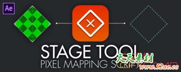 LED大屏幕VJ素材映射对齐AE脚本 Aescripts stageTool V1.0 + 使用教程-天天素材网