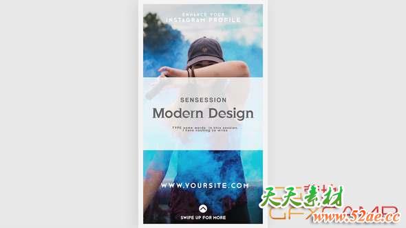 AE模板-INS时尚图片包装宣传 Instagram Stories V.2-天天素材网