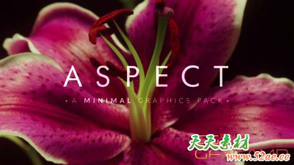 人名字幕条图形转场动画视频素材 RocketStock Aspect – 200+ Minimal Graphic Elements-天天素材网