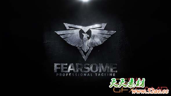 AE模板-粒子飘散Logo文字动画 Shadow Dust Reveal-天天素材网