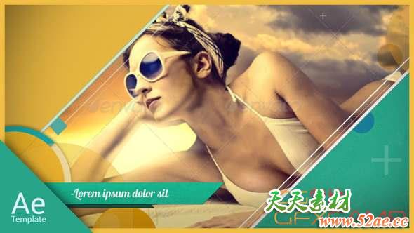 AE模板-复古夏天视频包装片头 Summer Promo Pack-天天素材网