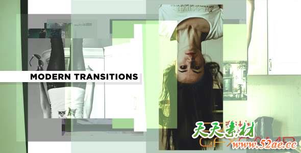 AE模板-图形遮罩视频转场 Modern Transitions 5 Pack Volume 5-天天素材网