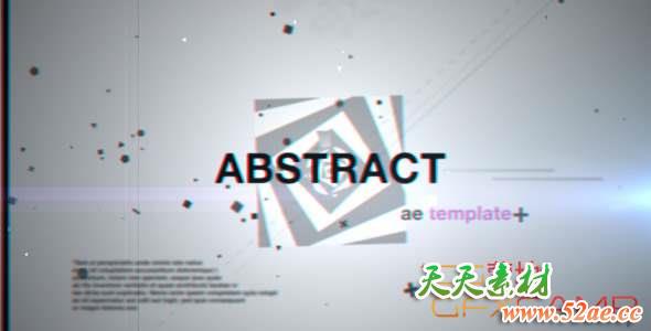 AE模板-抽象时尚动感音乐片头 Abstract-天天素材网