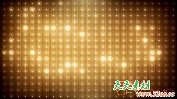 金色LED背景灯光大屏幕视频素材 Gold Glitter Led Background-天天素材网