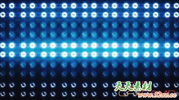 蓝色灯光LED背景视频素材 Led Light DJ Background-天天素材网