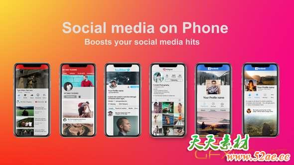 Social Media on Phone