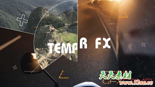 AE模板-图片快速切换展示片头 Fast Opener-天天素材网