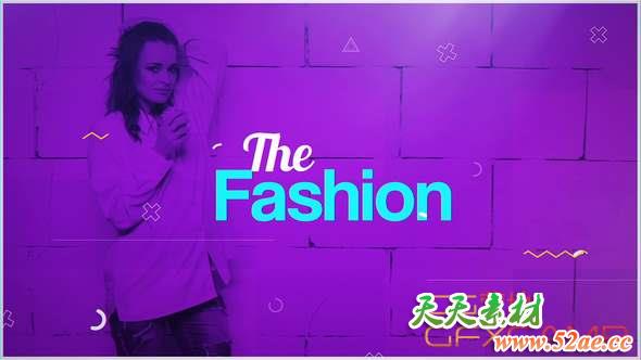 AE模板-旅游时尚视频展示片头 The Fashion-天天素材网