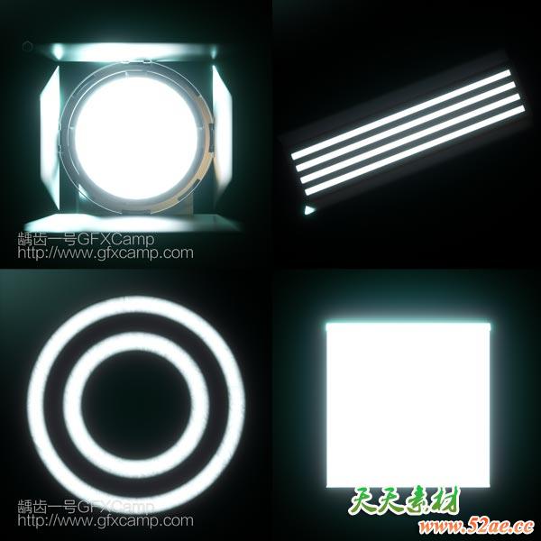 C4D摄影棚Octane灯光预设V1.2 Mitch Myers – Production Light Kit Plk Cinema 4D-天天素材网