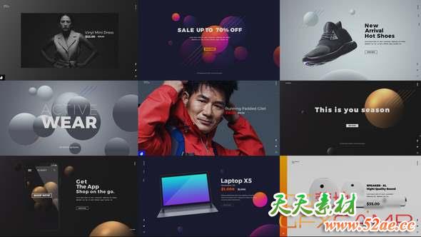 AE模板-商品展示宣传促销介绍包装 Promo & Sales Mockup-天天素材网