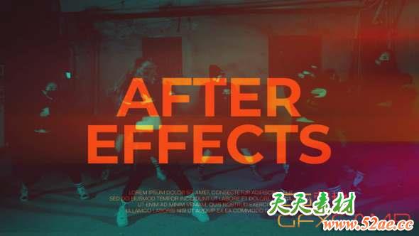 AE模板-动感视频宣传包装片头 Dynamic Promo-天天素材网