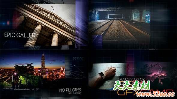 AE模板-大气照片视频展示片头 Epic Photo Video Gallery-天天素材网