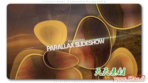 AE模板-图形变化视差图片开场 Exceptional Parallax Slideshow-天天素材网
