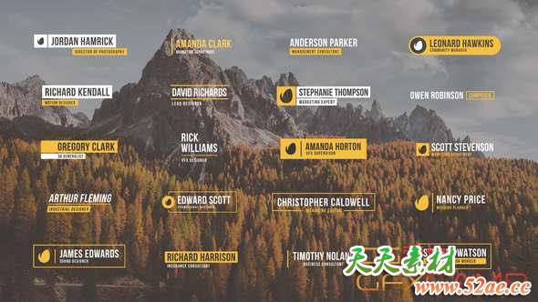 AE模板-简洁人名字幕条动画 Minimal Lower Thirds-天天素材网