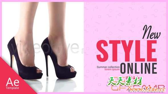 AE模板-时尚商品促销宣传包装 Fashion Sale-天天素材网