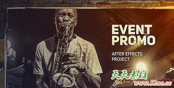 AE模板-撕纸动画活动宣传片头 Event Promo-天天素材网