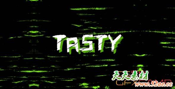 AE模板-手绘涂鸦文字标题开场 Fast Hand Drawn Grit Opener-天天素材网