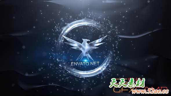 AE模板-简单Logo旋转动画 Elegant Logo-天天素材网