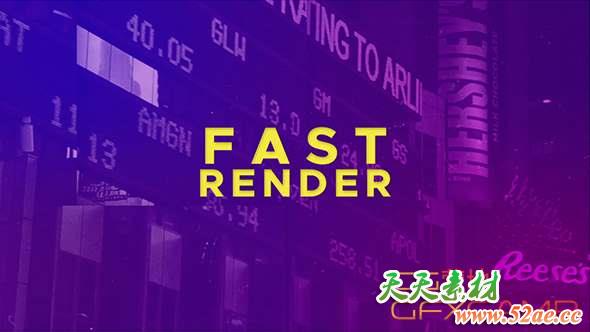 AE模板-城市生活视频宣传包装 Colorful Dynamic Opener-天天素材网