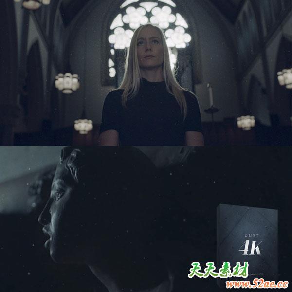 25个灰尘粒子飘动特效合成4K视频素材-天天素材网