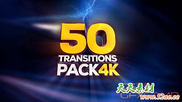 方块图形遮罩转场视频素材 Transitions Pack – 4K-天天素材网