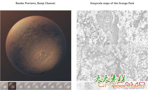50张污迹2K贴图材质 TFM – Grunge Pack-天天素材网