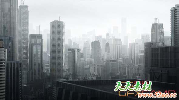 迷宫物语东京城市楼房3D模型 Kitbash3D – Neo Tokyo (Maya/FBX/OBJ)-天天素材网