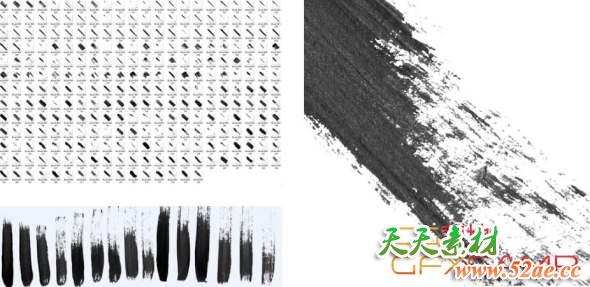 280张笔刷4K材质贴图 TFM – Brush Pack-天天素材网