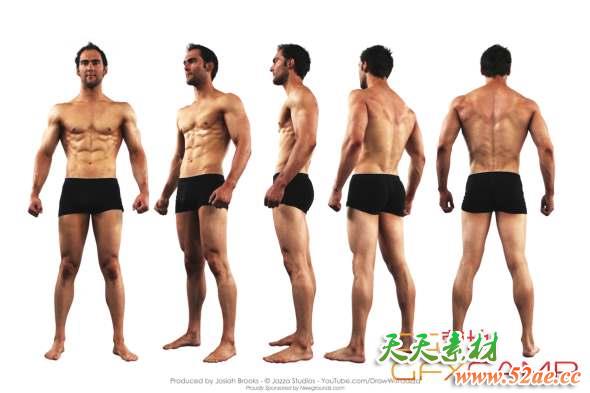 男女人体参考图片素材 Jazza Studios – ANATOMY BUNDLE-天天素材网
