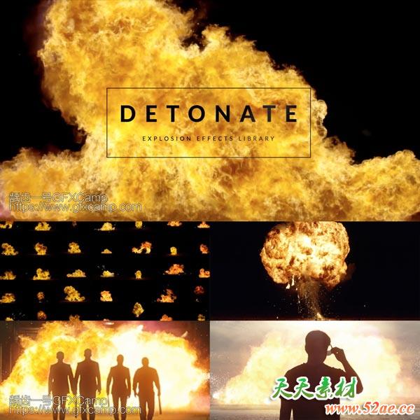 59组火焰爆炸4K特效合成视频素材-天天素材网