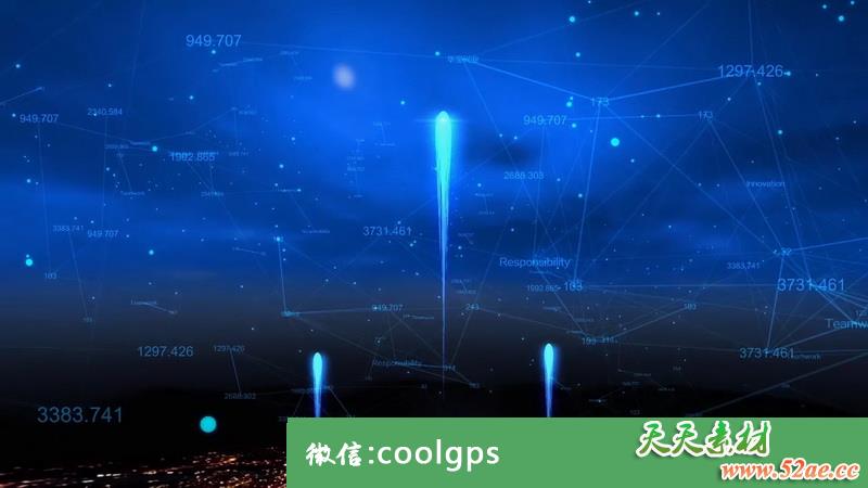 PR模板 震撼科技年会开场视频模板-天天素材网