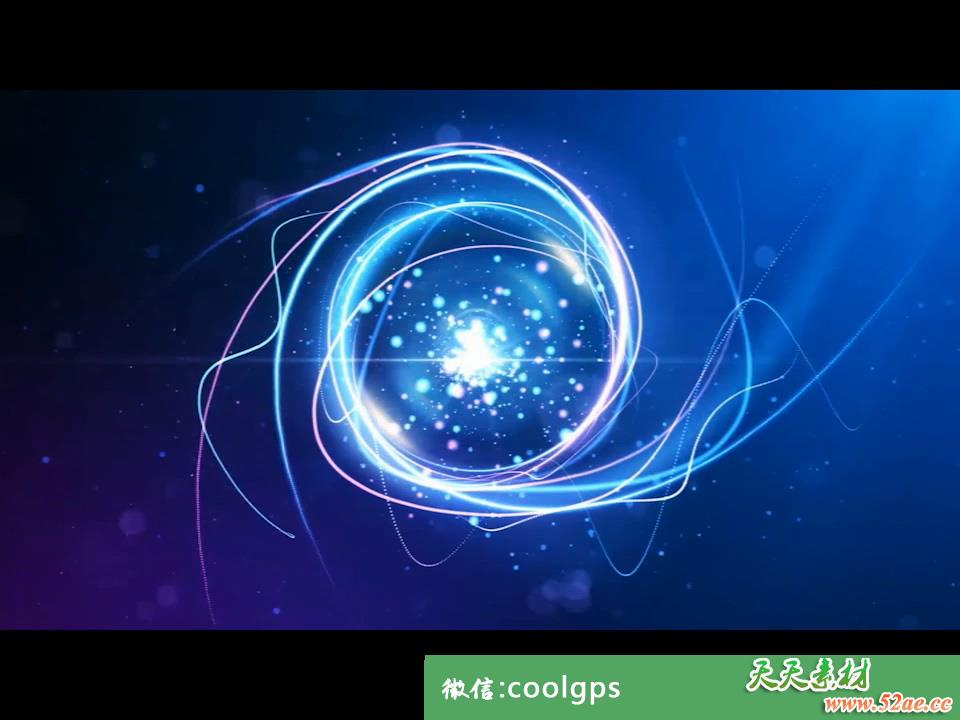 PR模板 线条粒子爆开logo片头商业通用宣传片头-天天素材网