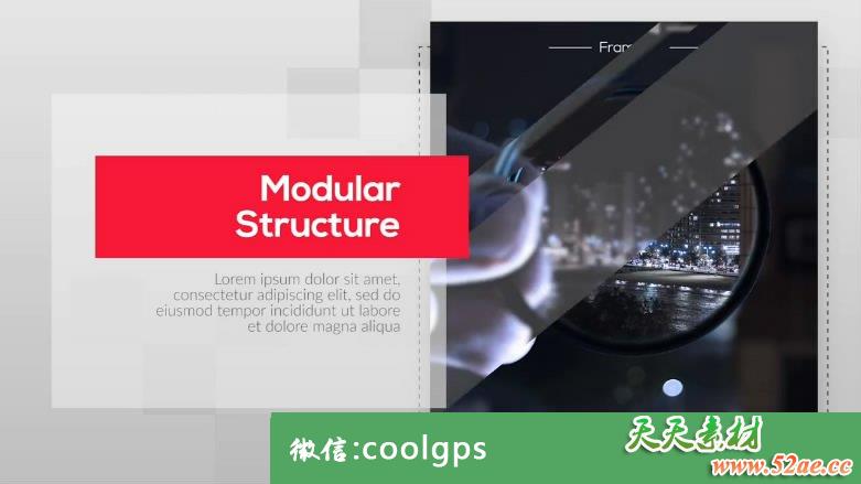 最新现代简洁宣传推广介绍PR模板 Modern Premiere Presentation-天天素材网