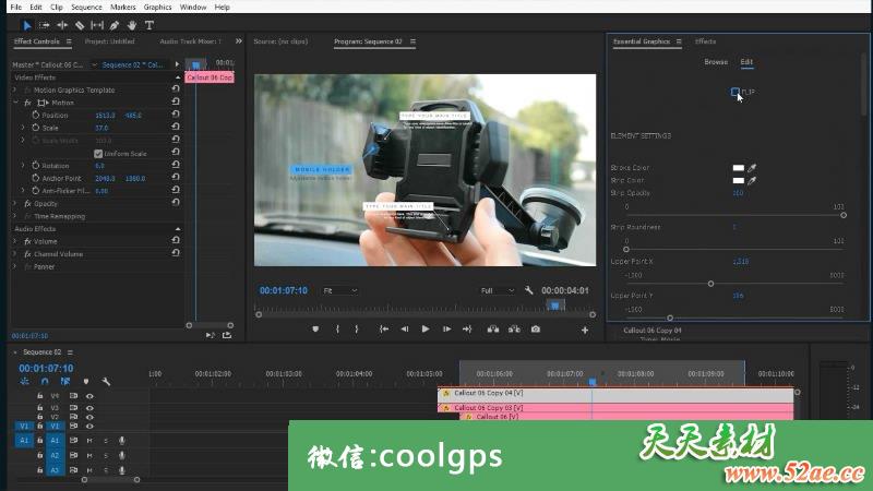商业商务商品信息批注介绍 AE模板下载Callout Line Pack-天天素材网