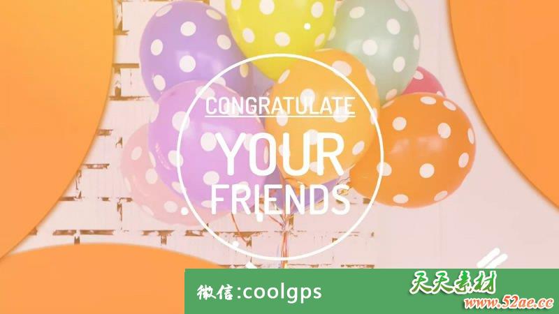 祝福贺卡专用PR片头视频模板下载 Congratulations Opener-天天素材网
