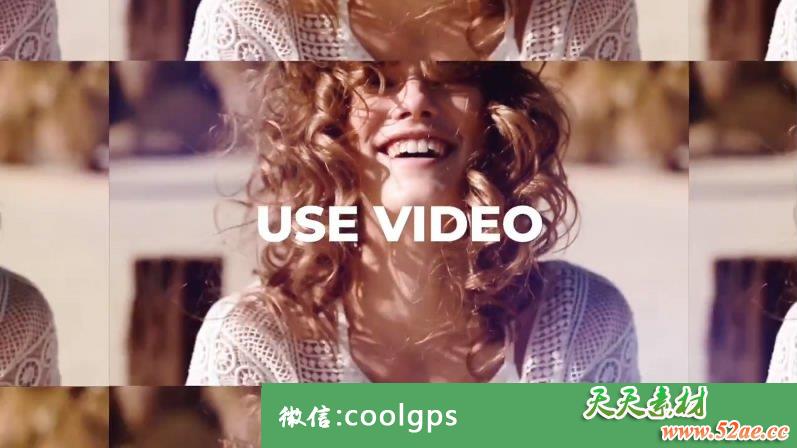 流行动感信息排版开场PR片头模板 Dynamic Modern Intro-天天素材网