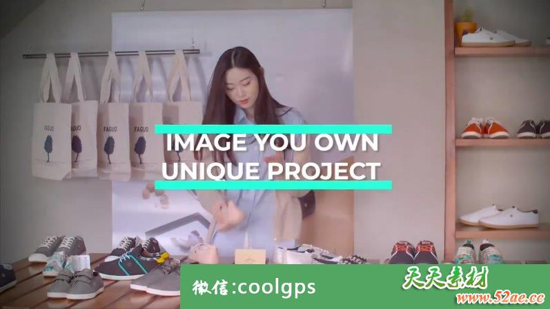 流行时尚简洁电子相册PR模板 Fashion Clean Slideshow-天天素材网