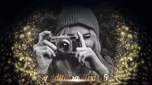 庆典黄金粒子宣传片PR模板Elegant Gold Slideshow-天天素材网