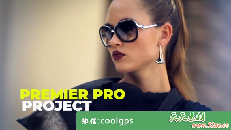 流行时尚设计PR片头模板下载 Modern Intro-天天素材网